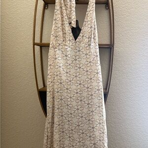 Roxy Ocean Boulevard Floral Halter Minidress